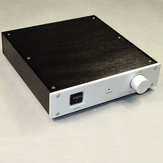 IWISTAO 프리 앰프 섀시 실버 패널 블랙 케이스 순수 알루미늄 인클로저 DIY 하이파이