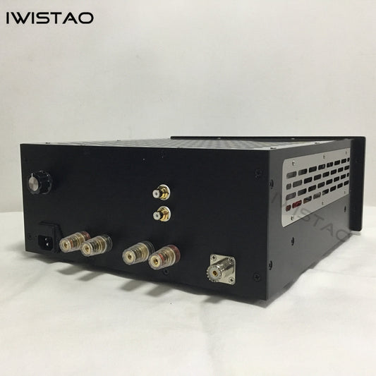 IWISTAO チューブ FM ステレオ ラジオ パワー アンプ 6P1 2x3.5W 全金属シャーシ 高感度 110V