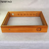 IWISTAO DIY 木製ケース チューブ アンプ シャーシ 480X380X80 チーク材 トップダウン アルミニウム プレート