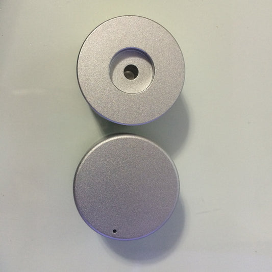 IWISTAO Solid Potentiometer Knob Whole Aluminum Switch Knob for HIFI Amp OD44 H22 ID6mm Silver DIY