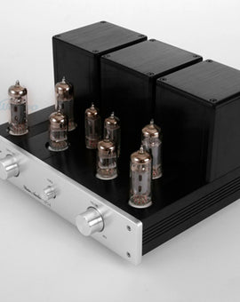 2X12W 하이파이 튜브 앰프 6N1 프리 앰프 6P1 풀 푸시 앰프 USB 디코딩 DAC 앰프