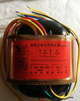 R 변압기 12AX7 12AU7 튜브 프리 앰프 입력 0-115V-115V 출력 0-180V-250V-330V 6.3V(1A)X2 80W