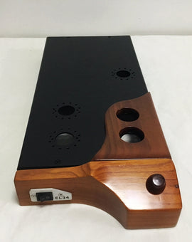 DIY Tube Amplifier Casing with Luxury Pear wood metal plate