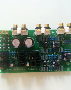 IWISTAO HIFI Electronical 2 Way Crossover PCBA  Linkwitz-Riley filter 4 Channels Point 2.2K Hz