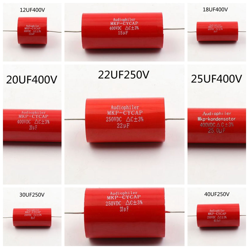 PF MKP Audio-Kondensator Axial – 100V, 1-100µF, Für HiFi-Frequenzweichen