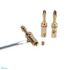 Banana Terminal High Purity Copper Terminal  4N OFC Conductor 24K Gold Plating  First Choice for Your HIFI DIY