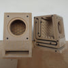 IWISTAO HIFI Speaker Empty Cabinet Kits Labyrinth Structure with High-density Fibreboard for 2.5—4 Inches Full Range Speaker Unit